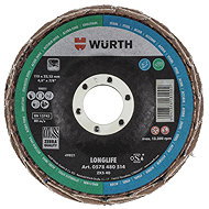 WÜRTH Laminated grinding wheel Longlife 115mm, G40 - Lamellar Disc