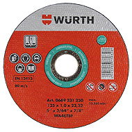 WÜRTH Cutting wheel 125 × 22,2 × 1mm - Cutting Disc