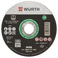 WÜRTH Cutting wheel Speed Plus 115 × 22.2 × 0.8mm - Cutting Disc