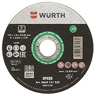 WÜRTH Cutting wheel Speed Plus 125 × 22.2 × 1.6mm - Cutting Disc