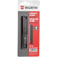 Würth replacement blades black, 9 mm, 10 pcs - Spare Blades