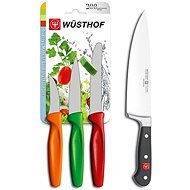 WÜSTHOF Küchenmesser-Set Classic 20cm + Set mit 3 Messern - Messerset