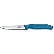 Victorinox Swiss Classic Paring Knife, 10cm, Plain Edge, Pointed Tip, Blue - Kitchen Knife