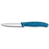 Victorinox Swiss Classic Paring Knife, 8cm, Plain Edge, Pointed Tip, Blue - Kitchen Knife