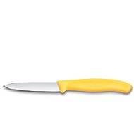 Victorinox Swiss Classic Paring Knife, 8 cm, Plain Edge, Pointed Tip, Yellow - Kitchen Knife