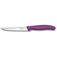 Victorinox Swiss Classic Steak and Pizza Knife, 11cm, Serrated, Purple - Kitchen Knife