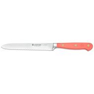 WÜSTHOF CLASSIC COLOUR Nůž na uzeniny s vlnkovaným ostřím, Coral Peach, 14 cm - Kuchyňský nůž