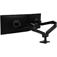 ERGOTRON LX Pro Dual Side-by-Side Arm, desktop dual arm mount for 2 monitors, black - Monitor Arm
