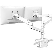 ERGOTRON LX Pro Dual Stacking Arm, desktop dual arm mount for 2 monitors, white - Monitor Arm