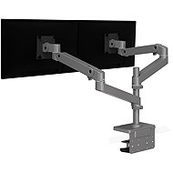 ERGOTRON LX Pro Dual Stacking Arm, Tisch-Doppelarmhalterung für 2 Monitore, grau - Monitorhalterung
