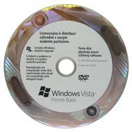OEM Microsoft Windows Vista Home Basic 32-bit Edition CZ (česká, Czech), DVD, SP1 - Operating System