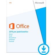 Microsoft Office 2013 Home and Business SK - 1 user/1 PC - Electronic License