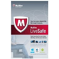 McAfee LiveSafe na 12 mesiacov (všetky jazykové verzie) - Antivírus
