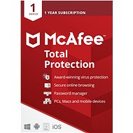 McAfee Total Protection for 1 Device for 12 Months (Electronic License) - Antivirus