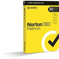 Norton 360 Platinum 100GB, VPN, 1 felhasználó, 20 készülék, 12 hónap (elektronikus licenc) - Internet Security