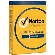 Symantec Norton Security Deluxe 3.0 CZ, 1 používateľ, 5 zariadení, 18 mesiacov (elektronická licencia) - Antivírus
