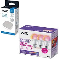 WiZ Wi-Fi BLE 60W A60 E27 822-65 RGB + Wiz Portable button - LED Bulb