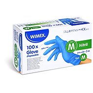 Wimex nitrile gloves, powder-free, blue `M` - 100 pcs. - Medical Gloves