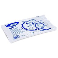 Wimex disposable LDPE gloves, transparent, `M` - 100 pcs. - Medical Gloves