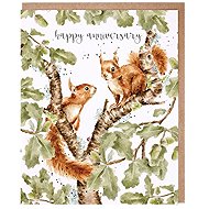 Wrendale Designs Squirrels Anniversary Card - Greeting Card