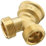 XAVAX Y-hose splitter, for 3/4" (26.9 mm) diameter, brass - Hose Coupling