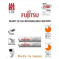 Fujitsu precharged White Battery R03 / AAA, 2100 charging cycles, blister 2 pcs - Disposable Battery