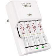 Fujitsu Charger + 4x precharged batteries R06 / AA 2100 cycles, blister - Battery Charger