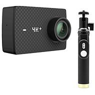 YI 4K+ Action Camera čierna + YI Selfie Stick & YI Bluetooth Remote - Outdoorová kamera