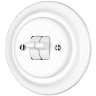 X-Site Porcelain double switch, toggle, white - Light Switch