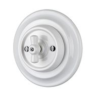 X-Site Porcelain switch, rotatable, white - Light Switch