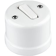 X-Site Porcelain wall switch, white - Light Switch