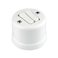 X-Site Porcelain wall switch, white - Light Switch