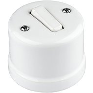 X-Site Retro ceramic wall switch white without frame - Light Switch