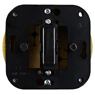 X-Site Retro switch ceramic square black without frame - Light Switch