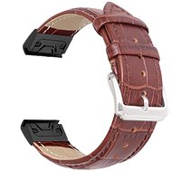 X-Site kožený pro Garmin QuickFit 20mm, hnědý - Watch Strap