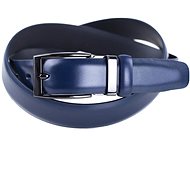 Pánský kožený opasek Satyr tmavě modrý - Belt