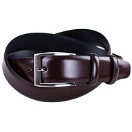 Pánský kožený opasek Value tmavě hnědý - Belt