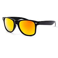 VeyRey Polarized Nerd Sunglasses Black with Red Lenses - Sunglasses