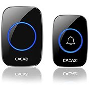 CACAZI A10 wireless 1x receiver + 1x button - black - Doorbell