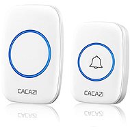 CACAZI A10 wireless 1x receiver + 1x button - white - Doorbell
