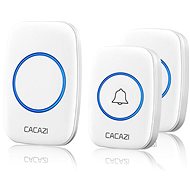 CACAZI A10 wireless 1x receiver + 2x button - white - Doorbell