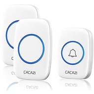 CACAZI A10 wireless 2x receiver + 1x button - white - Doorbell