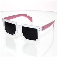 OEM Sunglasses Square Robot White and Pink - Sunglasses