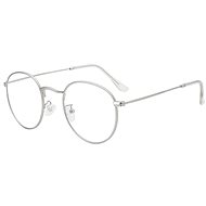 VeyRey Blue Light Blocking Glasses Oval Dilton Silver - Sunglasses