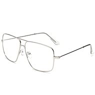 VeyRey Glasses with clear lenses square Eileen silver - Sunglasses