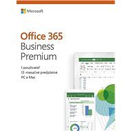 E-utalvány az MS Office 365 Business Premium (SWLM0005SK) megvásárlásához 20 € értékben, érvényesség - Utalvány