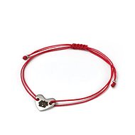 Heart bracelet PEJSEK "Click and Feed" red - Charity