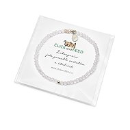 Crystal "Click and Feed" Bracelet, Silver - Charity