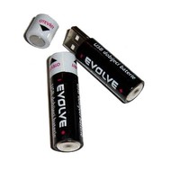 AA AA rechargeable 300 mAh USB EVOLVE 2pc PROMO - Disposable Battery