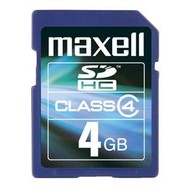 4GB Secure Digital Maxell - Memory Card